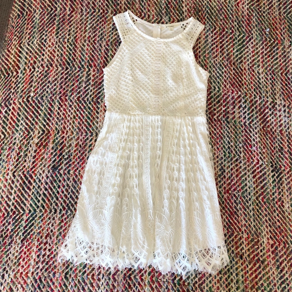 White Embroidered Dress